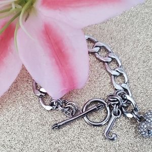 Juicy Couture Silver Charm Bracelet!*Vintage*
